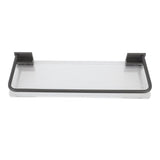 30cm Bathroom Wall Mounted Shelf Space Aluminum Acrylic Towel Rack Bathroom Storage Rack Grey