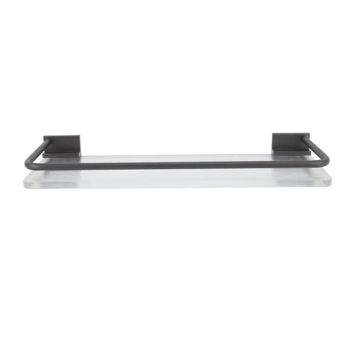 30cm Bathroom Wall Mounted Shelf Space Aluminum Acrylic Towel Rack Bathroom Storage Rack Grey