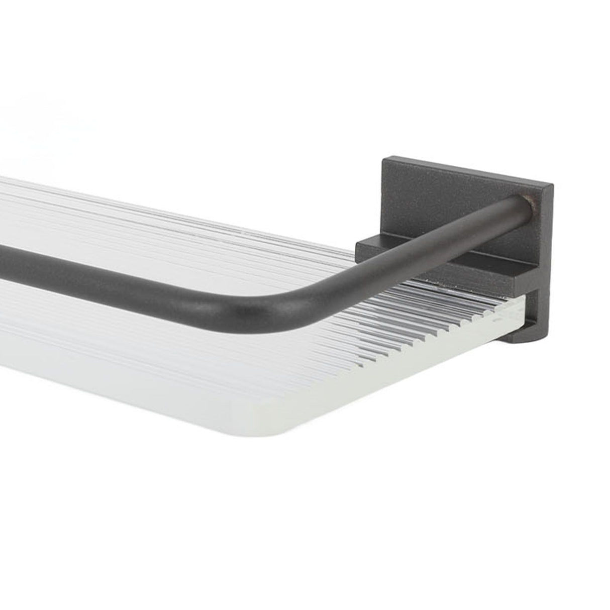 30cm Bathroom Wall Mounted Shelf Space Aluminum Acrylic Towel Rack Bathroom Storage Rack Grey