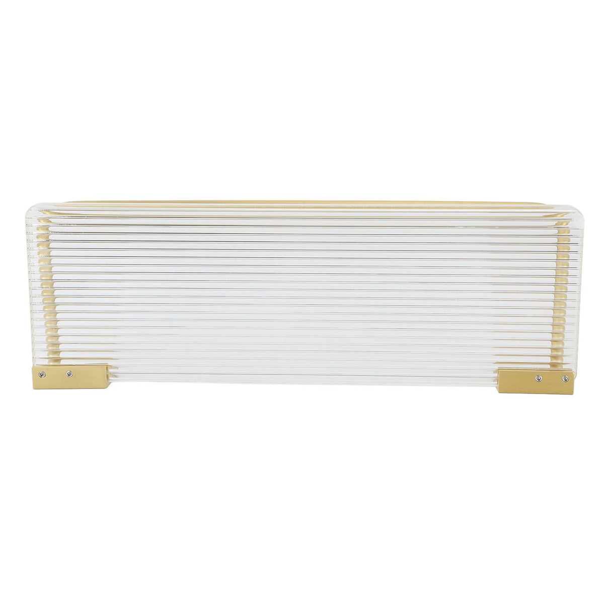 Floating Shelf Space Aluminum Acrylic Wall Mounted Decorative Storage Shelf for Kitchen Bathroom Living Room Bedroom Gold