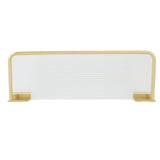 Floating Shelf Space Aluminum Acrylic Wall Mounted Decorative Storage Shelf for Kitchen Bathroom Living Room Bedroom Gold - 45-Degree Angle