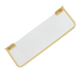 Floating Shelf Space Aluminum Acrylic Wall Mounted Decorative Storage Shelf for Kitchen Bathroom Living Room Bedroom Gold - Extra Image