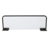 Floating Shelf Space Aluminum Acrylic Wall Mounted Decorative Storage Shelf for Kitchen Bathroom Living Room Bedroom Black - Top-Down View