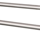 Double Towel Bar Plastic Stainless Steel Bath Towel Rack for Bathroom Double Towel Holder Wall Mount Towel Hanger Beige - Low Angle