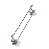 Double Towel Bar Plastic Stainless Steel Bath Towel Rack for Bathroom Double Towel Holder Wall Mount Towel Hanger Green