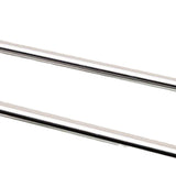Double Towel Bar Plastic Stainless Steel Bath Towel Rack for Bathroom Double Towel Holder Wall Mount Towel Hanger Green - Close-Up Angle