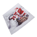 Christmas Shower Curtain Exquisite Digital Printing Thickened Waterproof Fabric Shower Curtain for Bathroom