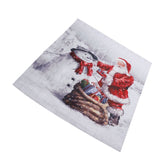 Christmas Shower Curtain Exquisite Digital Printing Thickened Waterproof Fabric Shower Curtain for Bathroom