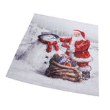 Christmas Shower Curtain Exquisite Digital Printing Thickened Waterproof Fabric Shower Curtain for Bathroom