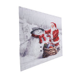 Christmas Shower Curtain Exquisite Digital Printing Thickened Waterproof Fabric Shower Curtain for Bathroom - Extra Image