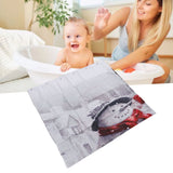 Christmas Shower Curtain Exquisite Digital Printing Thickened Waterproof Fabric Shower Curtain for Bathroom - Extra Image