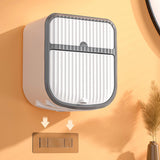 Toilet Paper Holder Wall Mounted Bathroom Tissue Roll Paper Towel Holder Tissue Dispensers for Household White