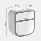 Toilet Paper Holder Wall Mounted Bathroom Tissue Roll Paper Towel Holder Tissue Dispensers for Household White - Extra Image