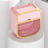 Toilet Paper Holder Wall Mounted Bathroom Tissue Roll Paper Towel Holder Tissue Dispensers for Household Pink - 45-Degree Angle