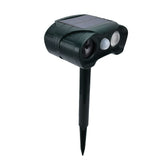 Solar Powered Animal Repeller Ultrasonic Mouse Repeller with 3 Gears Function for Outdoor Garden - Front View