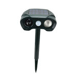 Solar Powered Animal Repeller Ultrasonic Mouse Repeller with 3 Gears Function for Outdoor Garden