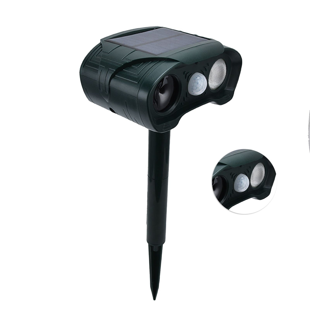 Solar Powered Animal Repeller Ultrasonic Mouse Repeller with 3 Gears Function for Outdoor Garden