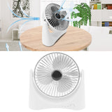 Mini Desktop Fan USB Charging 3 Speed Adjustable Cooling Fan for Home Office Living Room