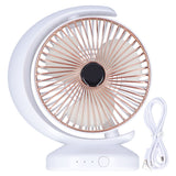 Mini Portable Fan USB Charging Fan Desktop Table Fan Adjustable Air Circulating Fan for Home Office Travel Outdoor Summer Gift