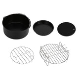 Fryer Accessories Pizza Pan Cake Pan Silicone Pad Skewers Grill Rack Baking Tray for 7in Fryer