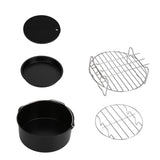 Fryer Accessories Pizza Pan Cake Pan Silicone Pad Skewers Grill Rack Baking Tray for 7in Fryer - Extra Image
