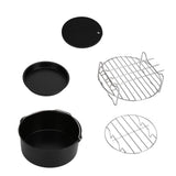 Fryer Accessories Pizza Pan Cake Pan Silicone Pad Skewers Grill Rack Baking Tray for 7in Fryer - Extra Image