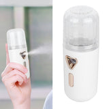 30ml Mini Facial Humidifier Portable Nano Atomization USB Charging Face Mist SprayerWhite