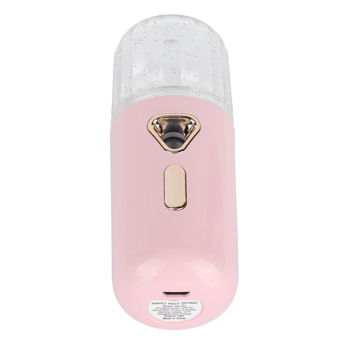 30ml Mini Facial Humidifier Portable Nano Atomization USB Charging Face Mist SprayerPink