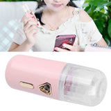 30ml Mini Facial Humidifier Portable Nano Atomization USB Charging Face Mist SprayerPink