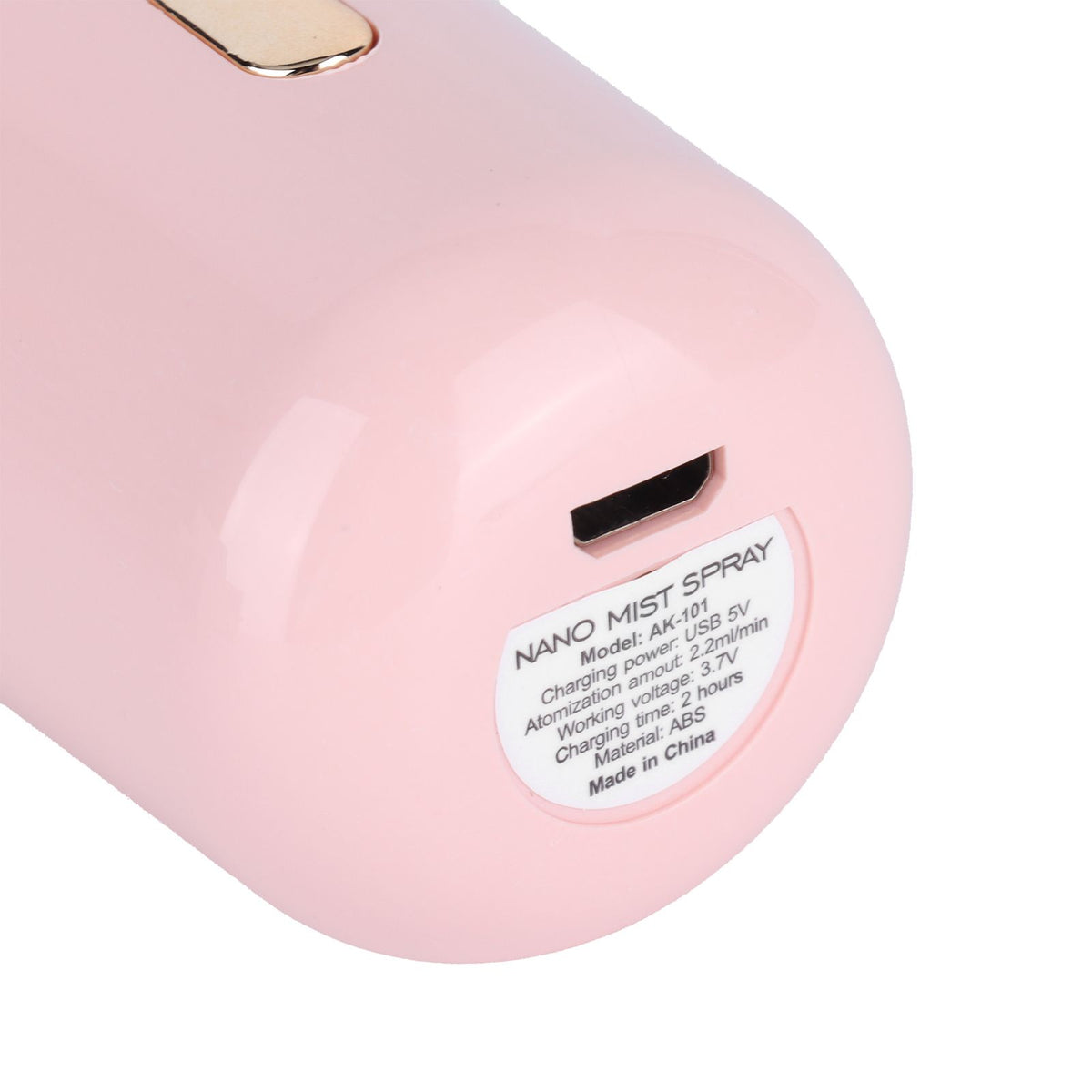 30ml Mini Facial Humidifier Portable Nano Atomization USB Charging Face Mist SprayerPink