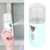 30ml Mini Facial Humidifier Portable Nano Atomization USB Charging Face Mist SprayerGreen - Extra Image