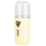 30ml Mini Facial Humidifier Portable Nano Atomization USB Charging Face Mist SprayerYellow - Front View