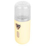 30ml Mini Facial Humidifier Portable Nano Atomization USB Charging Face Mist SprayerYellow - Side View