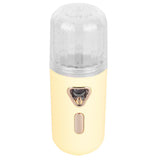 30ml Mini Facial Humidifier Portable Nano Atomization USB Charging Face Mist SprayerYellow