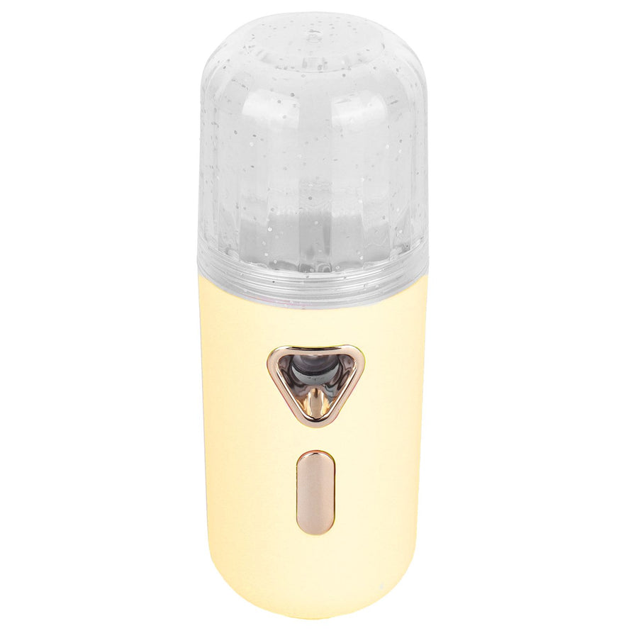30ml Mini Facial Humidifier Portable Nano Atomization USB Charging Face Mist SprayerYellow
