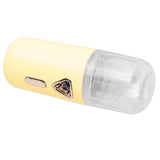 30ml Mini Facial Humidifier Portable Nano Atomization USB Charging Face Mist SprayerYellow - Low Angle