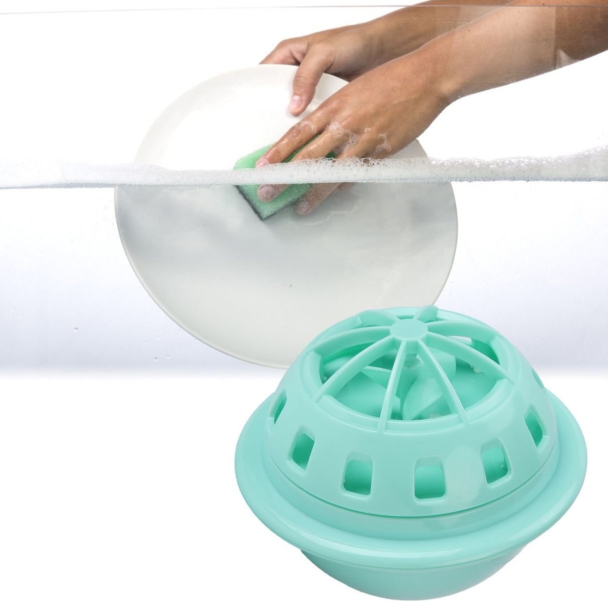 Dishwasher 15 Minutes AutomaticShutdown Super Shock Wave 2Mode USBPowered Mini Dish Washing Machine(Vert )