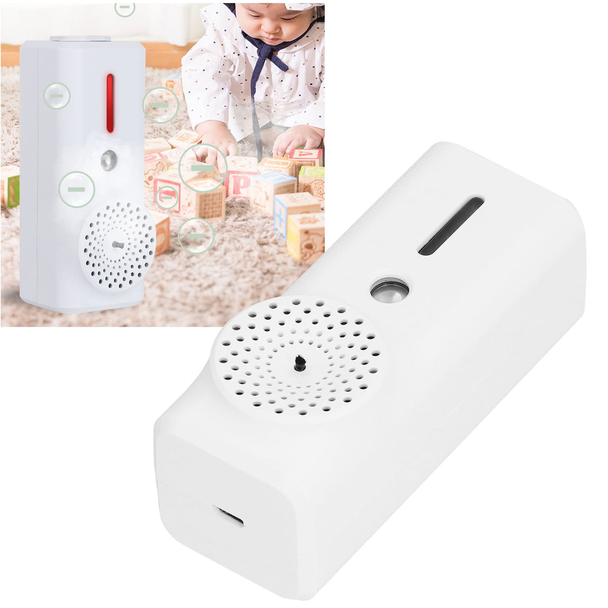 45ml Spraying Humidifier USB Charging Portable Negative Ion Air Purifier for Home Car