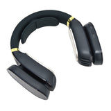 LED Neck Fan Hands Free Bladeless Fan with Heating and Cooling Function Low Noise Dual 3 Speeds for Traveling Hiking StudyBlue - Front View