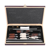 Gun Cleaning Kits Prevent Scratches Easily Storage Electrical Maintenance Cleaning Brush for AutomobileGK06 Aluminum Rod Wooden Box Set 24 Woolly