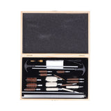 Gun Cleaning Kits Prevent Scratches Easily Storage Electrical Maintenance Cleaning Brush for AutomobileGK06 Aluminum Rod Wooden Box Set 24 Woolly