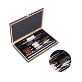 Gun Cleaning Kits Prevent Scratches Easily Storage Electrical Maintenance Cleaning Brush for AutomobileGK06 Aluminum Rod Wooden Box Set 24 Woolly