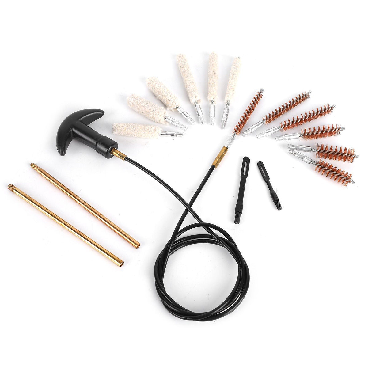 Pipe Inner Brush Set Brass Multifunctional Lightweight Portable Pipe Dredging Cleaning BrushGK28 19Pcs