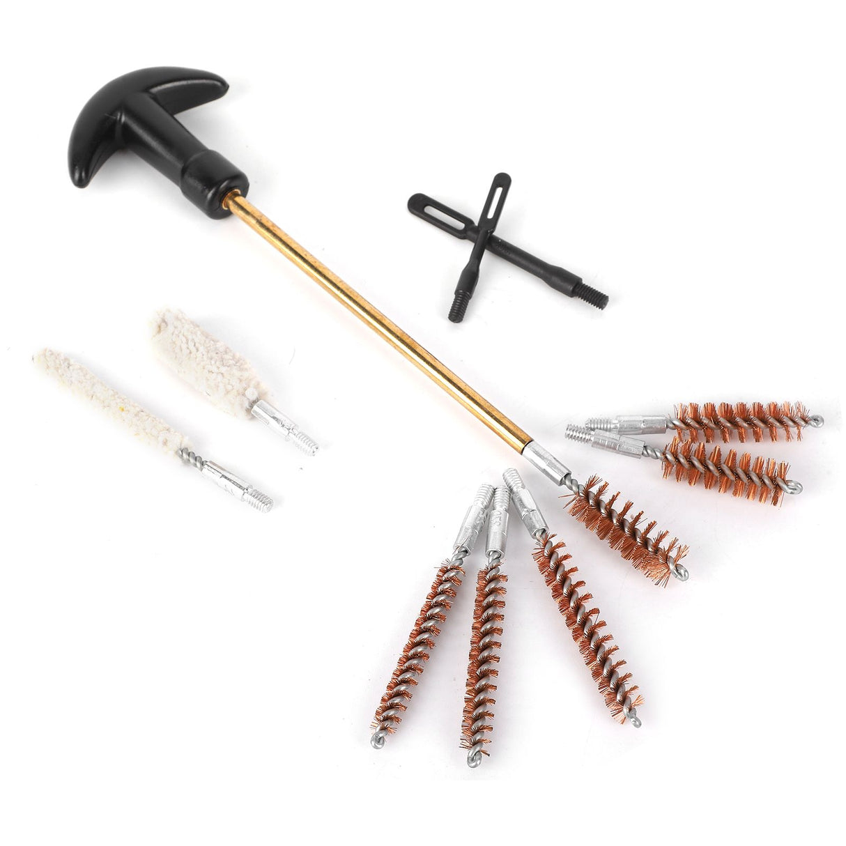 Pipe Inner Brush Set Brass Multifunctional Lightweight Portable Pipe Dredging Cleaning BrushGK28 19Pcs