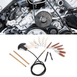 Pipe Inner Brush Set Brass Multifunctional Lightweight Portable Pipe Dredging Cleaning BrushGK28 19Pcs