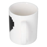 Ceramic Cup Heart Pattern Heat Sensitive Changing Color Mug for Home Office Restaurant Bar Use - Side View