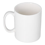 Ceramic Cup Heart Pattern Heat Sensitive Changing Color Mug for Home Office Restaurant Bar Use - Top-Down View