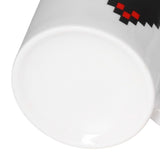 Ceramic Cup Heart Pattern Heat Sensitive Changing Color Mug for Home Office Restaurant Bar Use