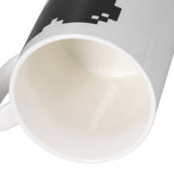 Ceramic Cup Heart Pattern Heat Sensitive Changing Color Mug for Home Office Restaurant Bar Use