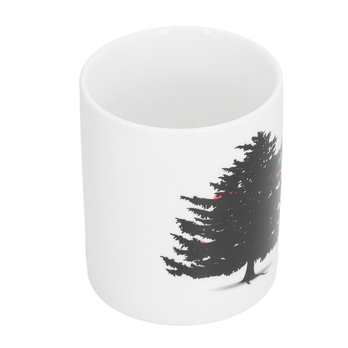 Christmas Trees Pattern Color Changing Mug Heat Induction Cup Ceramic Mug for Home Office